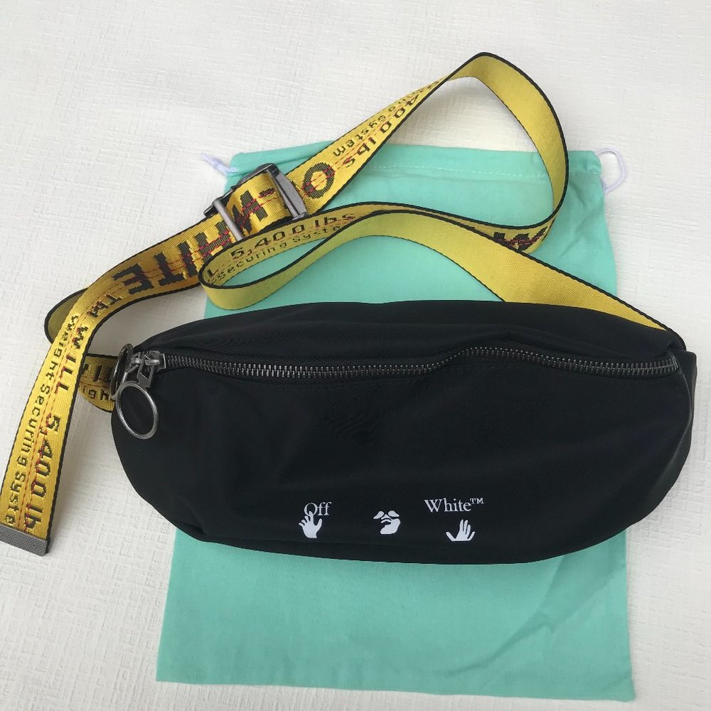 Off White logo print belt bag